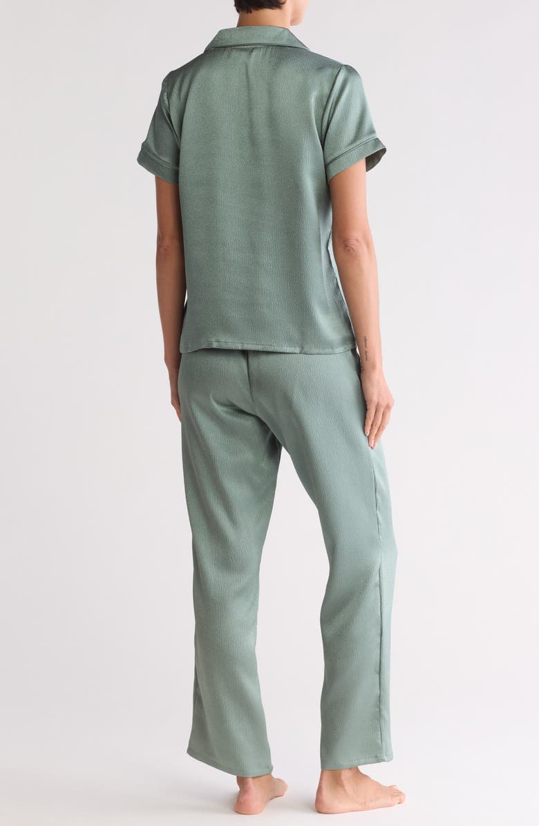 Nicole Miller Hammered Satin Pajamas, Alternate, color,