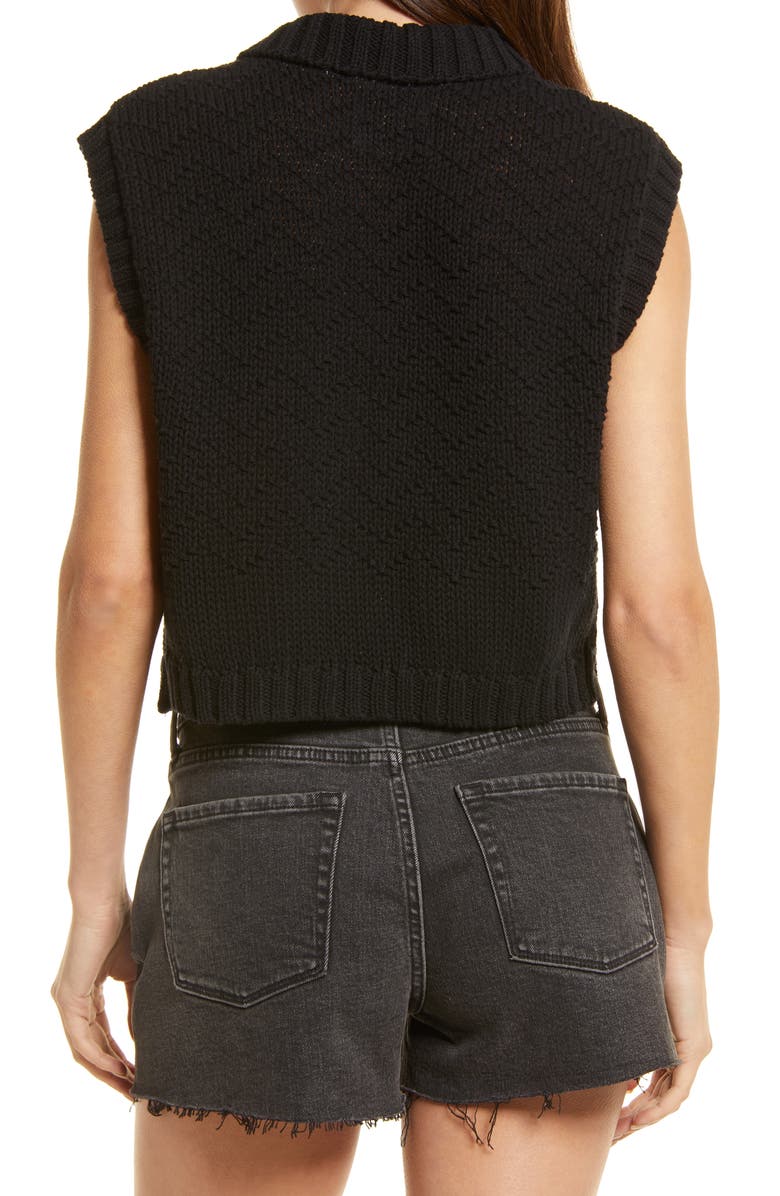 Free People Winding Road Crop Sweater Tank, Alternate, color, 