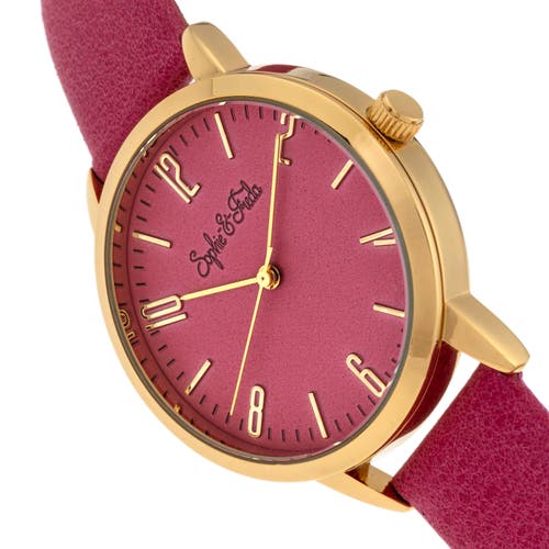 Sophie And Freda Vancouver Quartz Pink Dial Ladies Watch Sf4903 In Pink