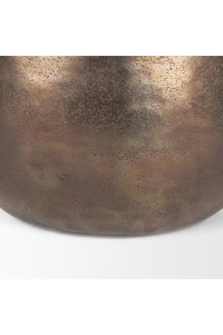 Quade Large Textured  Metal Vase, Alternate, color, Gold