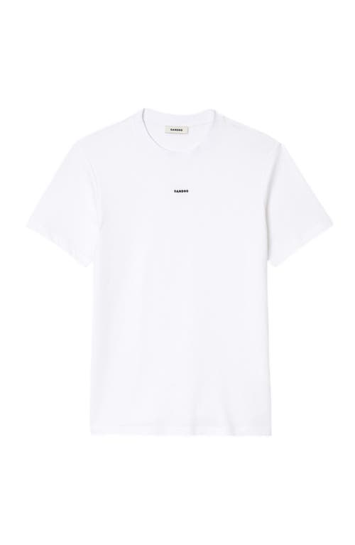 Sandro Short-sleeved T-shirt In White