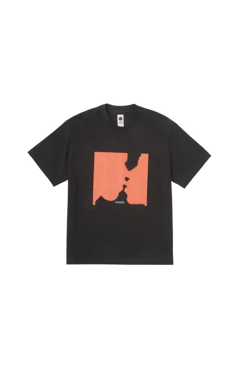 vowels For Ray Tee, Main, color, Black