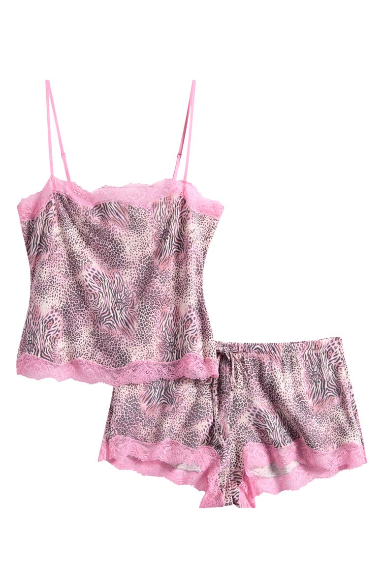 SKIMS Lace Trim Pajamas, Main, color,