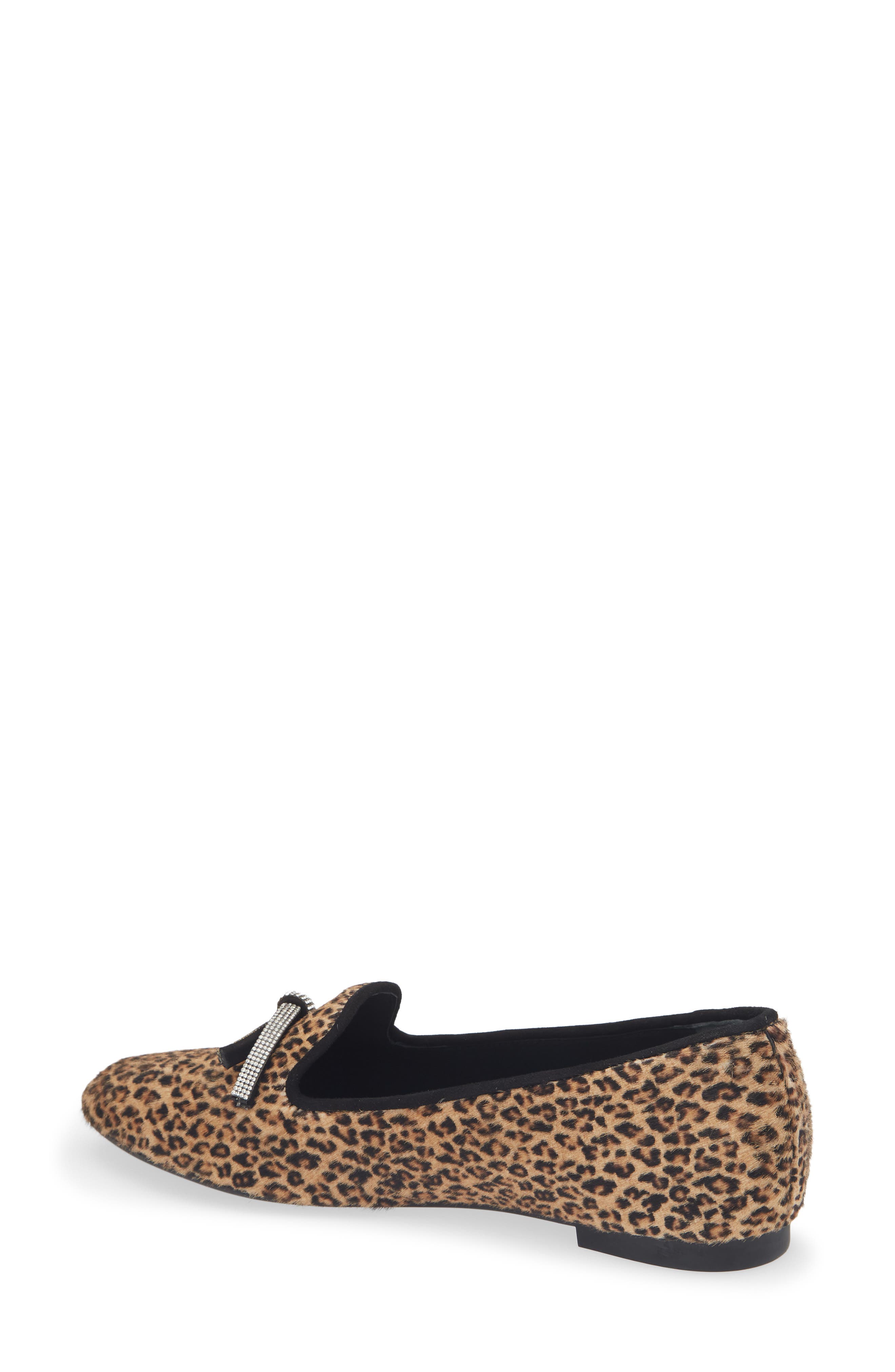 Crystal Bow Genuine Calfskin Loafer, Alternate, color, CLASSIC