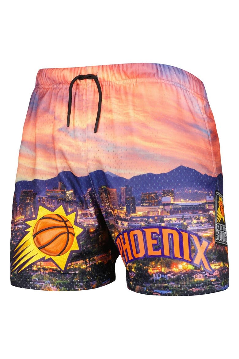 Men's Pro Standard Phoenix Suns Cityscape Shorts, Alternate, color, Pink