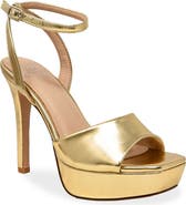 CHASE AND CHLOE Ankle Strap Platform Pump