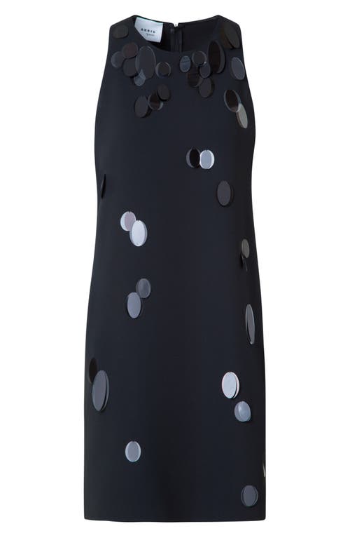 Akris Punto Paillette Detail Heavy Crepe Shift Dress