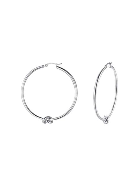 Knot Hoop Earrings