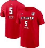 Nike Men's Nike Angel Reese Red Atlanta Dream Explorer Edition Name & Number T-Shirt