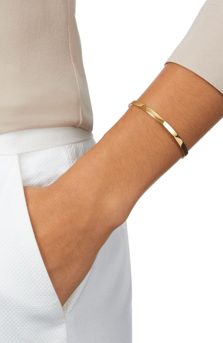 Monica Vinader Fiji Bud Cuff, Alternate, color, Gold