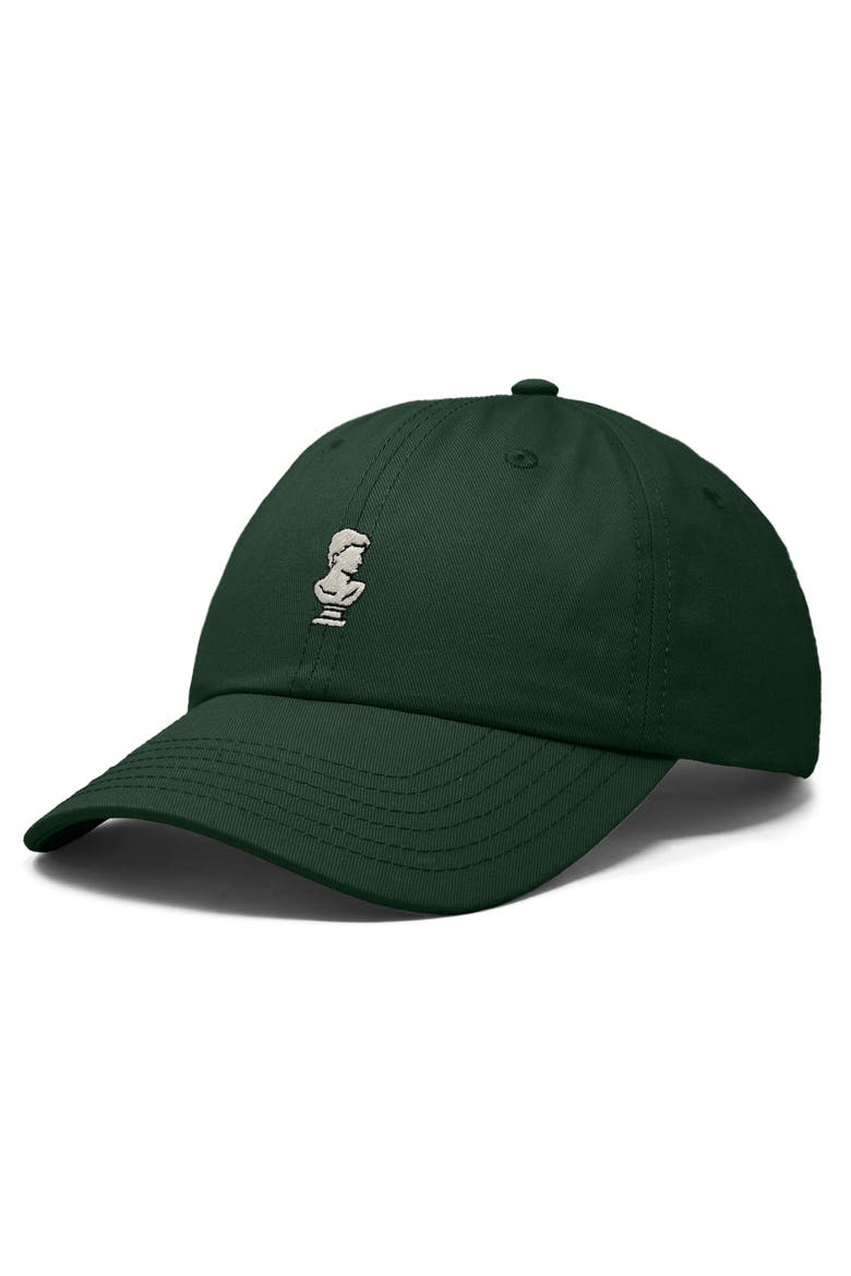 Sculpture Dad Cap, Alternate, color, Dark Green