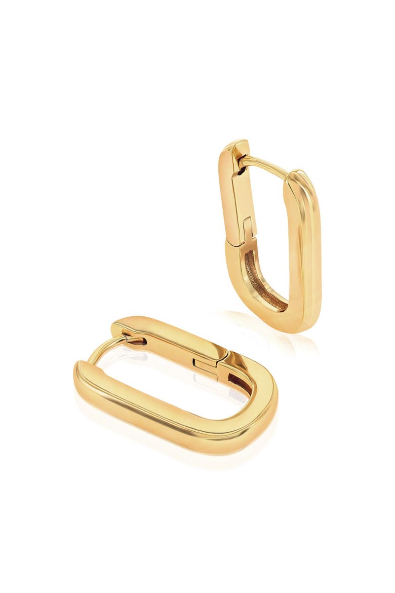 Huggie Hoop Earrings, Alternate, color, Gold