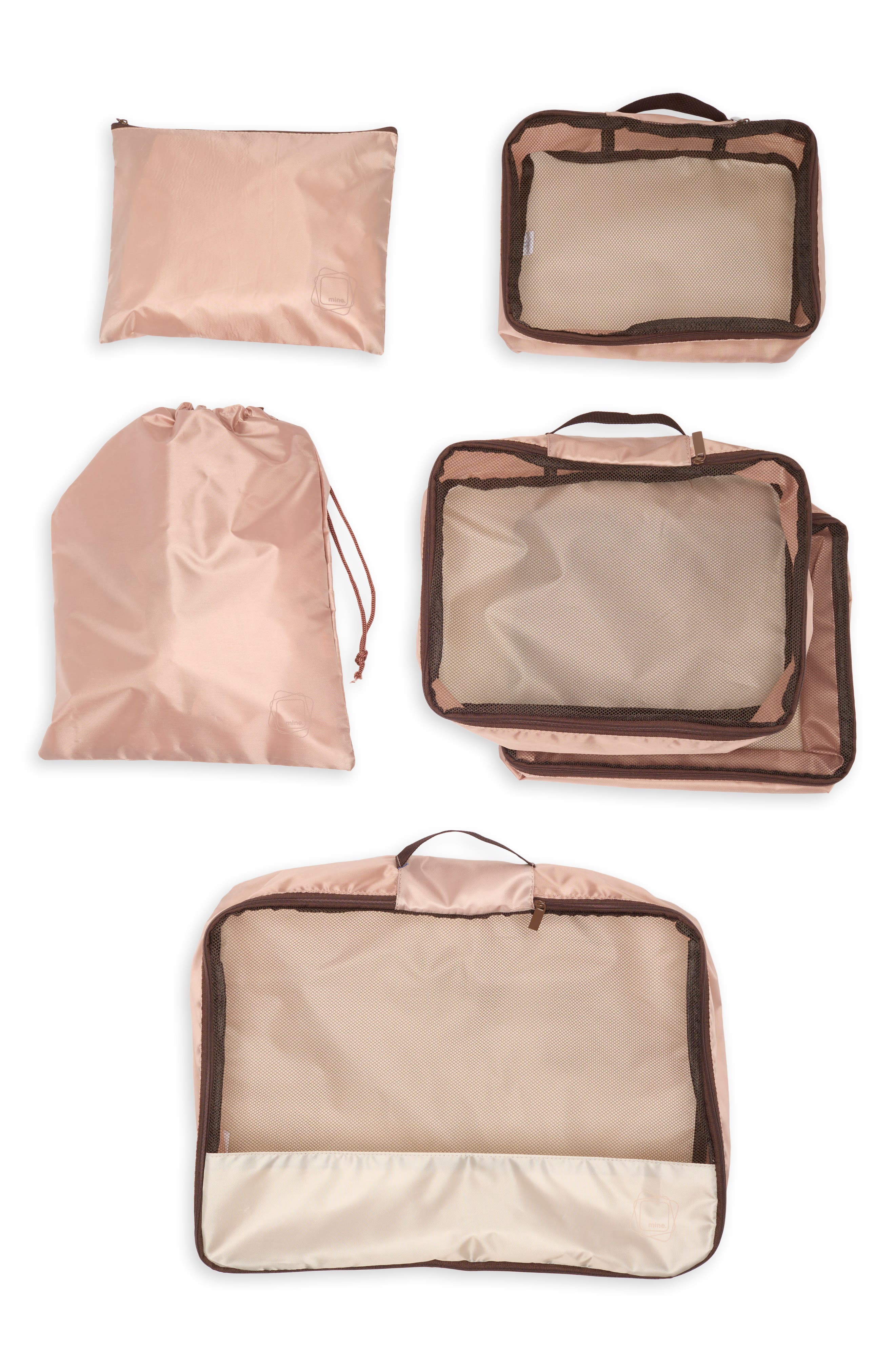 MYTAGALONGS Set of 6 Packing Organizers, Main, color, Earth Tone