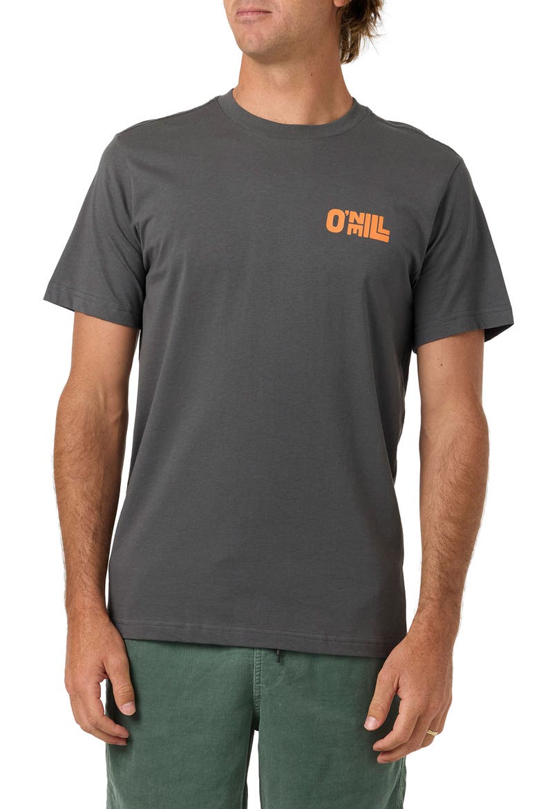 Sun Stack Cotton Graphic T-Shirt, Main, color, DARK SHADOW
