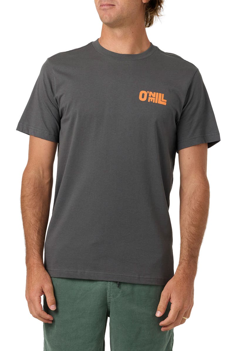 O'Neill Sun Stack Cotton Graphic T-Shirt, Main, color, Dark Shadow