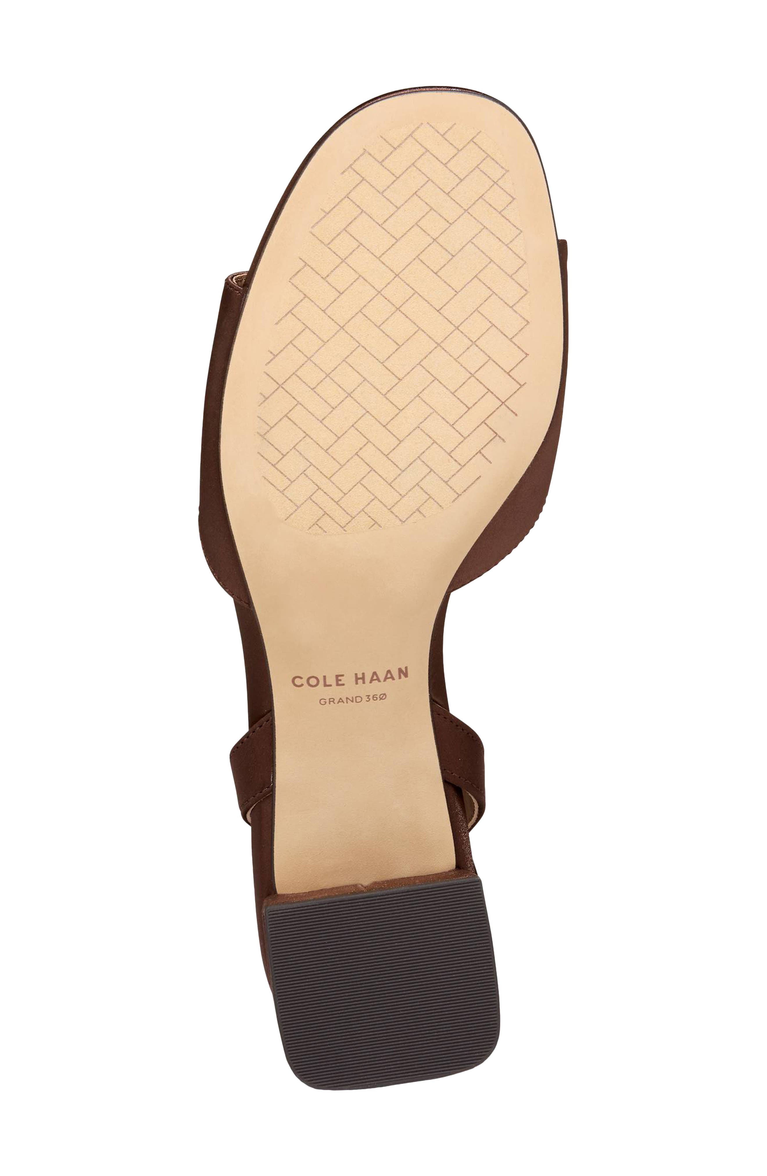 Cole Haan Fanya Florette Sandal, Alternate, color, Chocolate Satin