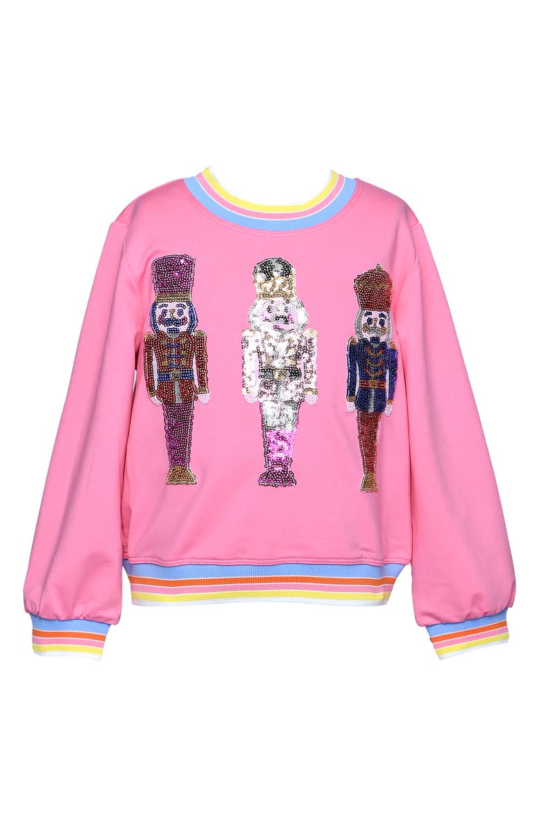 Truly Me Kids' Sequin Nutcracker Sweatshirt, Main, color,