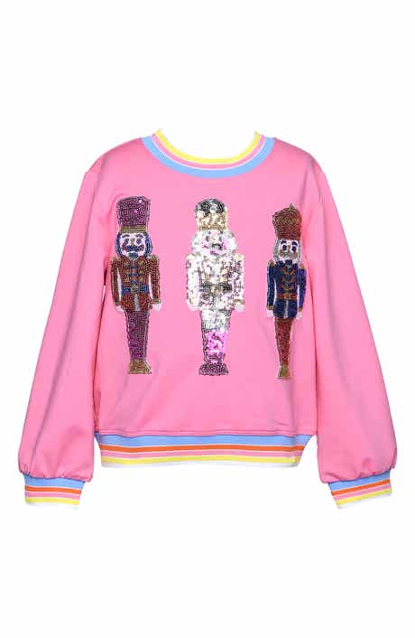 Truly Me Kids' Sequin Nutcracker Sweatshirt