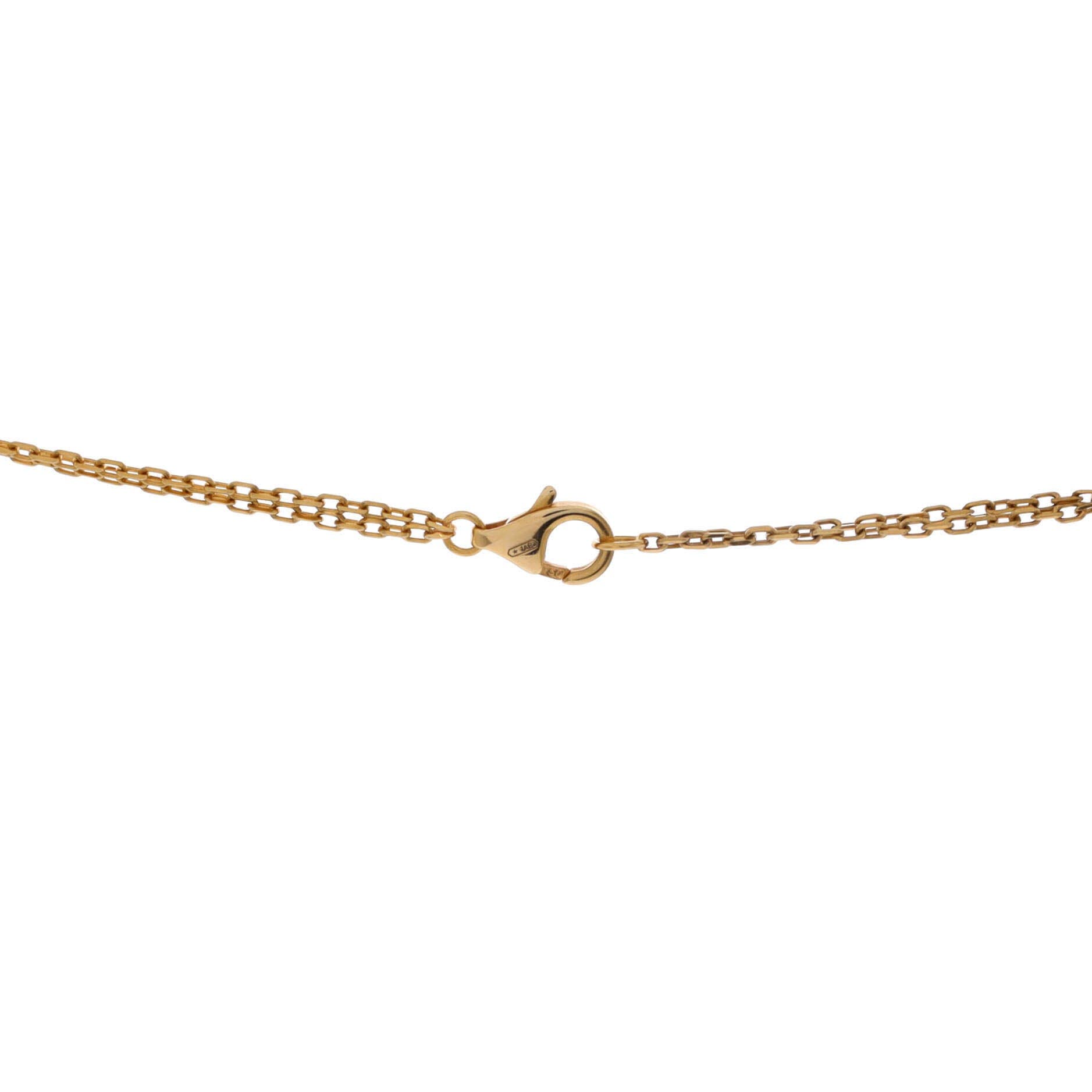 2 Diamonds Love Pendant Necklace 18K Yellow Gold and Diamonds, Alternate, color, Metallic Gold