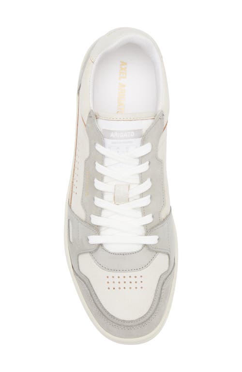 Axel Arigato Dice Lo Nubuck And Leather Sneakers In Beige/light Grey
