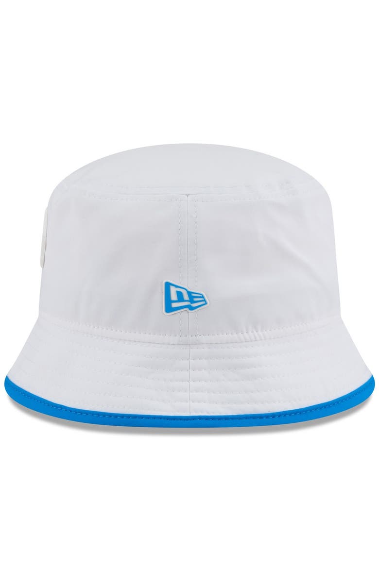 Men's New Era  White Detroit Lions 2025 NFL Training Camp Stretch Bucket Hat, Alternate, color, White