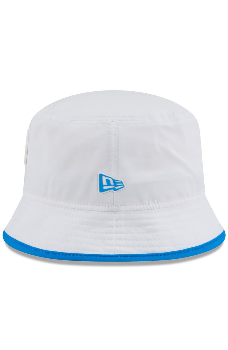 New Era Men's New Era White Detroit Lions 2025 NFL Training Camp Stretch Bucket Hat, Alternate, color, White
