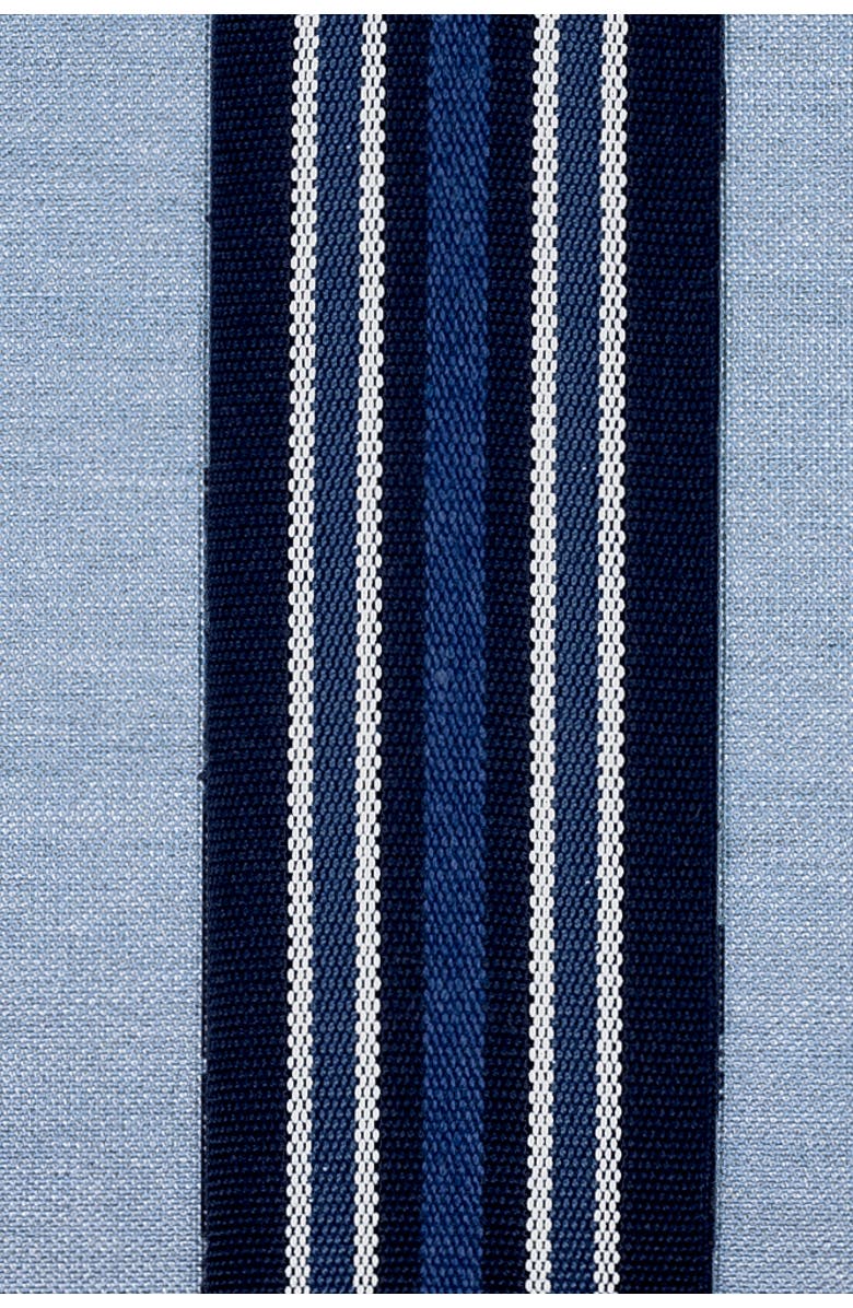 Elaine Smith Ocean Banded Indoor & Outdoor Woven Accent Pillow, Alternate, color, Ocean