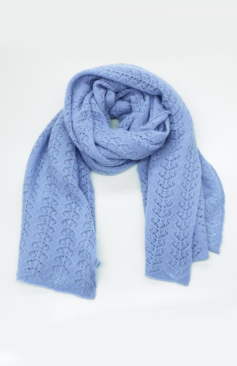 Cashmere openwork wrap