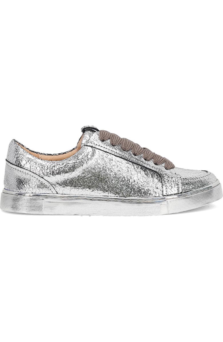 Frye Ivy Low Top Sneaker, Alternate, color, Silver Mirror
