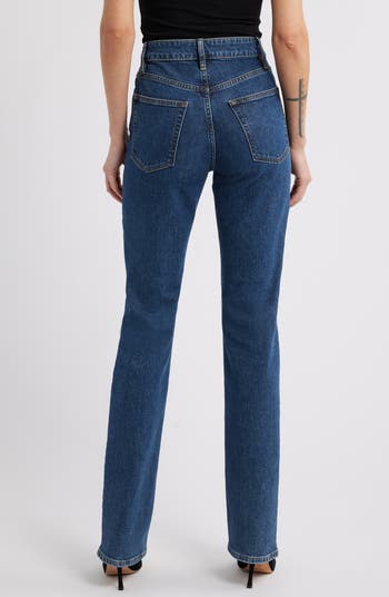 The Ruler High Waist Straight Leg Jeans