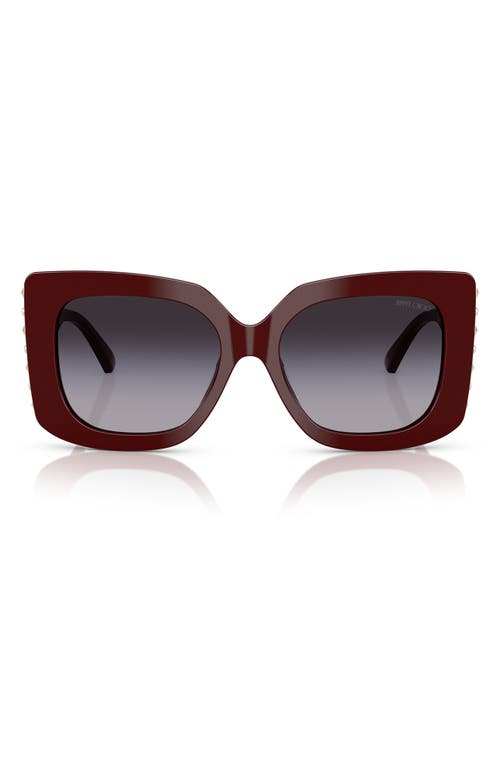 Jimmy Choo 54mm Butterfly Sunglasses In Red