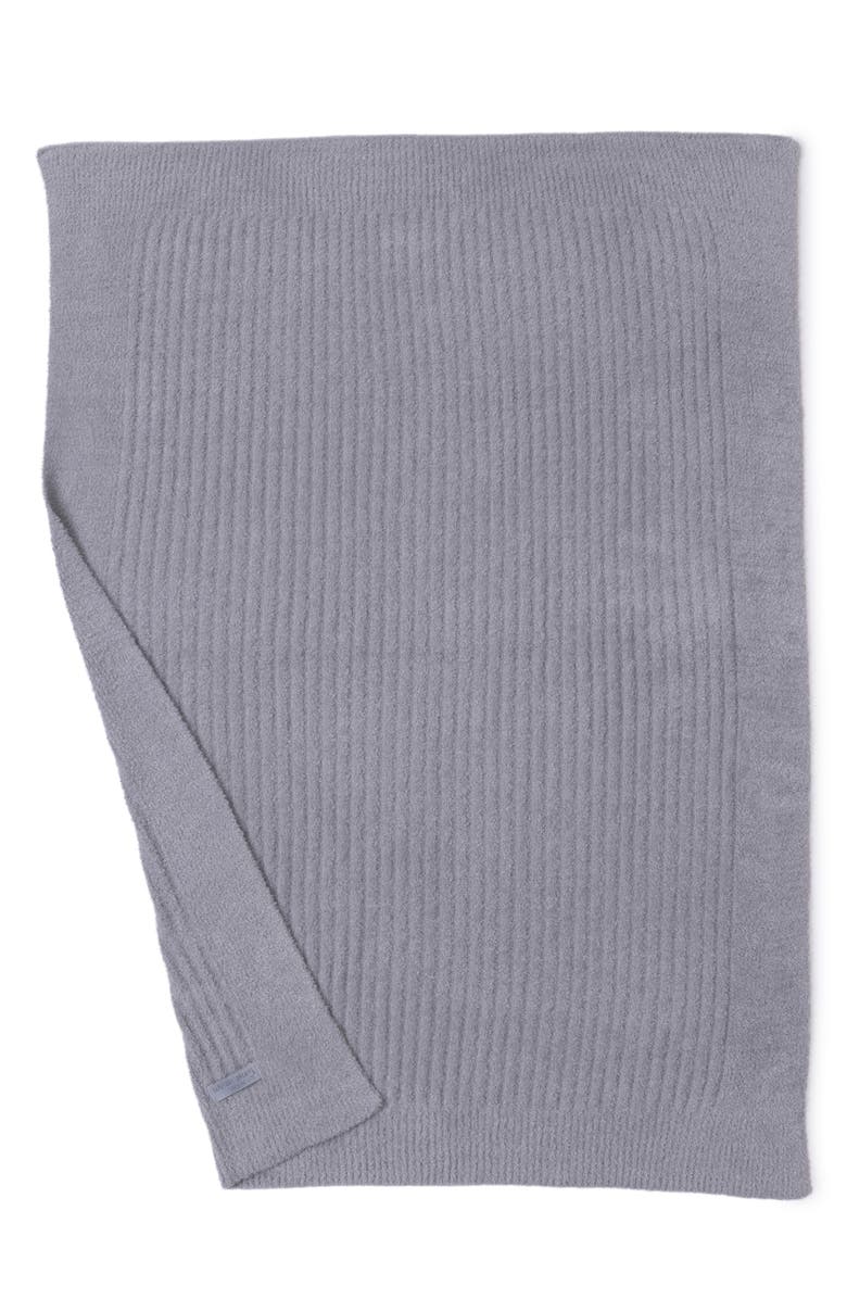 Barefoot Dreams<sup>®</sup> CozyChic<sup>™</sup> Lite<sup>®</sup> Ribbed Blanket, Alternate, color, Moonwater