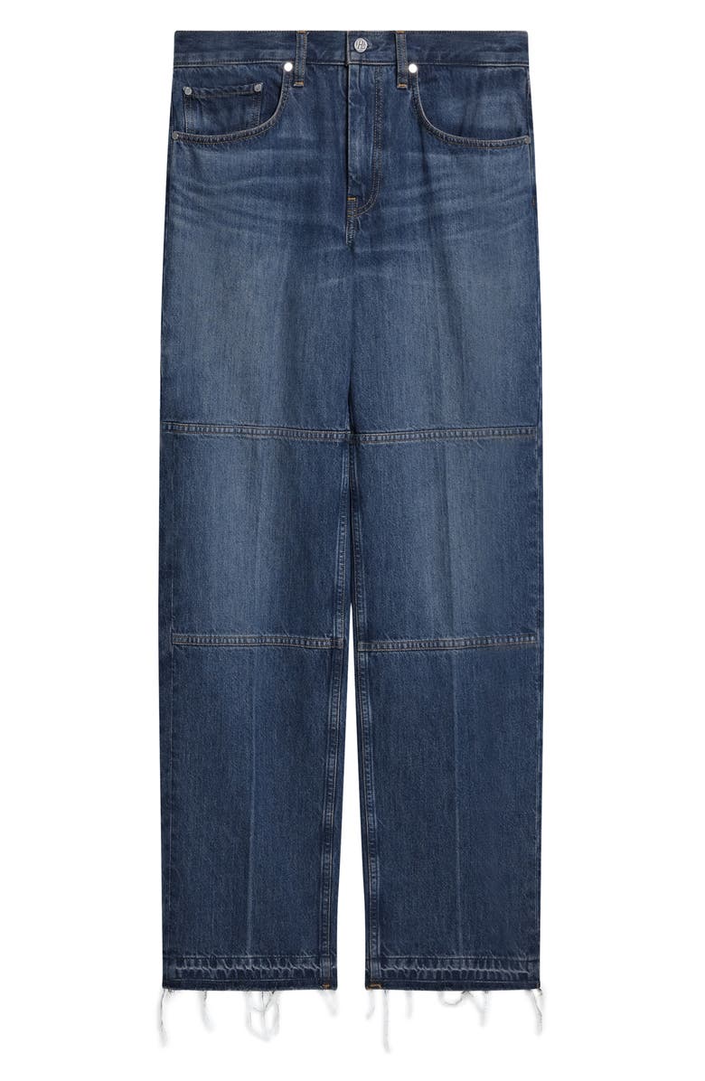 Helmut Lang Raw Edge Carpenter Jeans, Alternate, color, Dk Tinted Indigo - 2B9