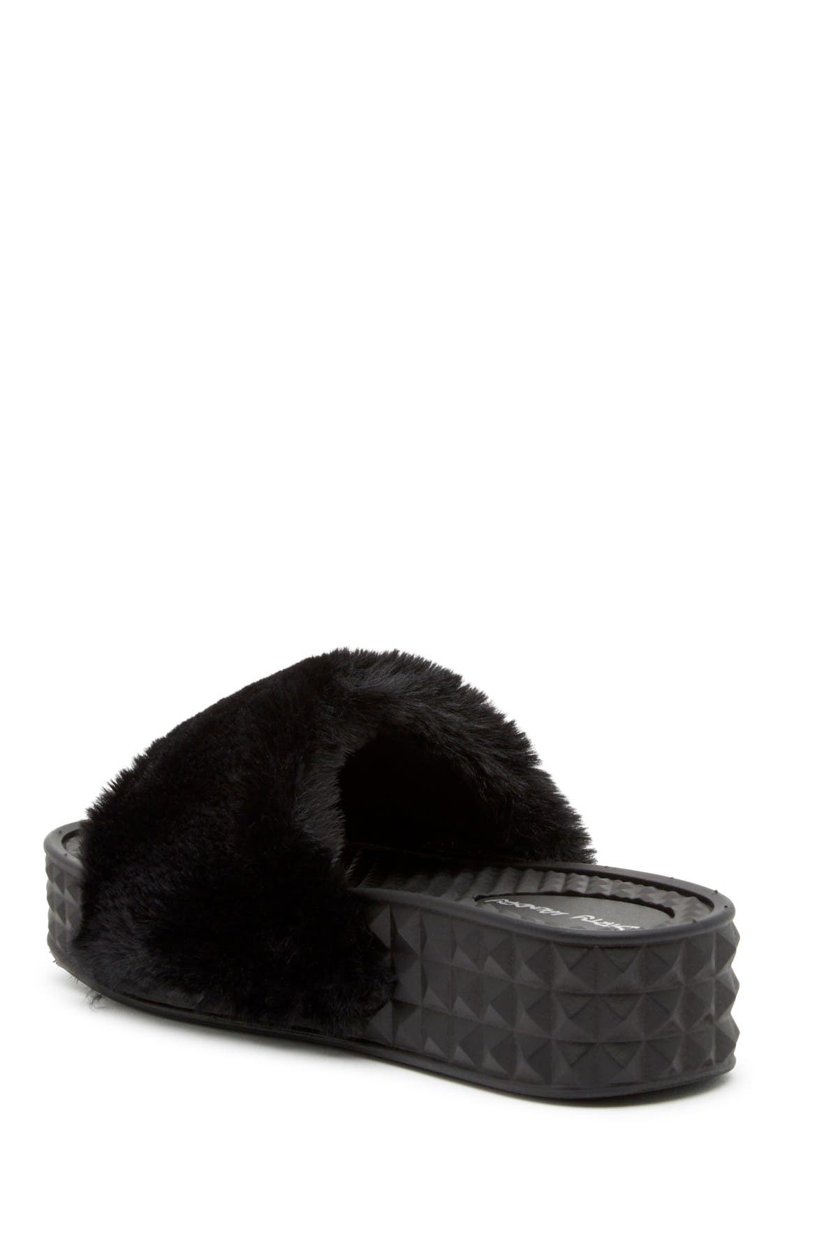 Dirty Laundry Sonny Faux Fur Slide Sandal, Alternate, color, 