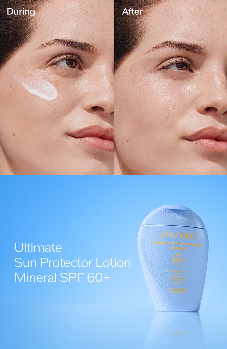 Shiseido Ultimate Sun Protector Lotion Mineral SPF 60+, Alternate, color,