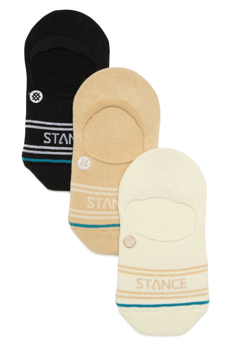 Basic No-Show Socks - Pack of 3, Main, color, CREAM