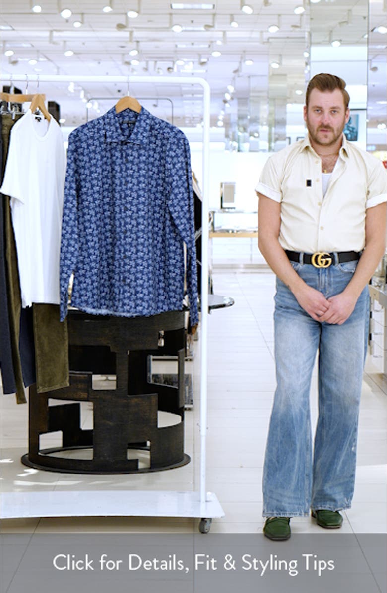 Morgan Floral Print Cotton Shirt, sales video thumbnail