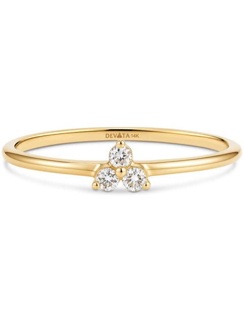 Cluster Lab Grown Diamond Ring in 14K Gold