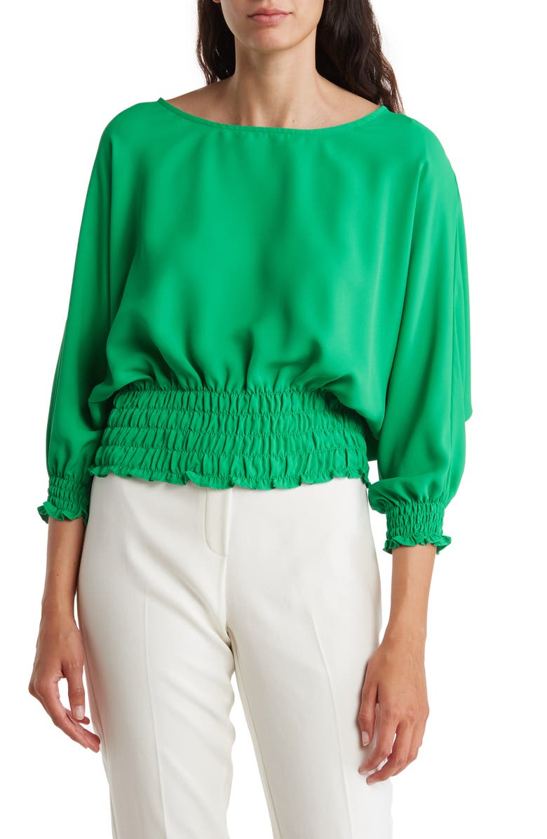 Vince Camuto Smocked Waist Blouse, Main, color,
