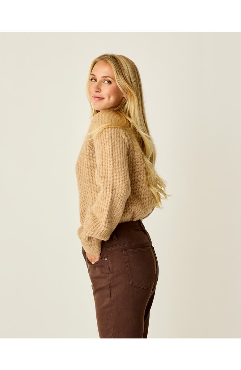 Carve Designs Daphne Wool Cardigan, Alternate, color, Camel