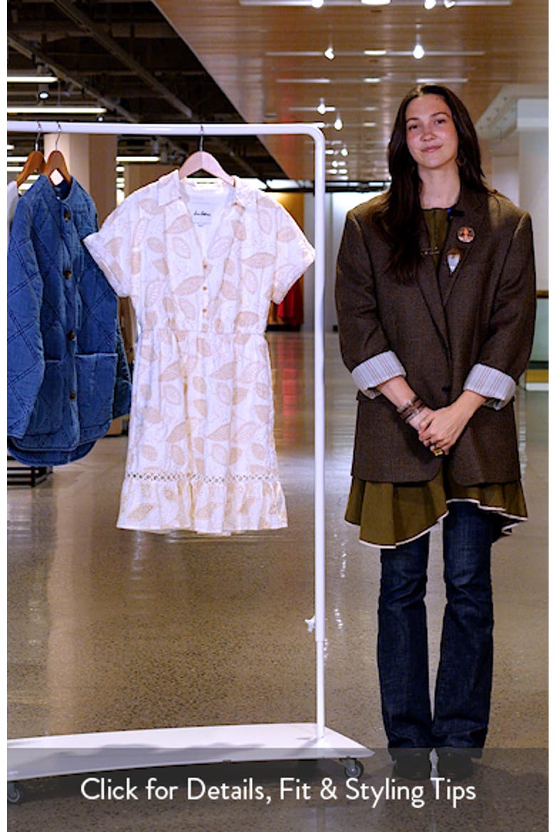Embroidered Cotton Shirtdress video