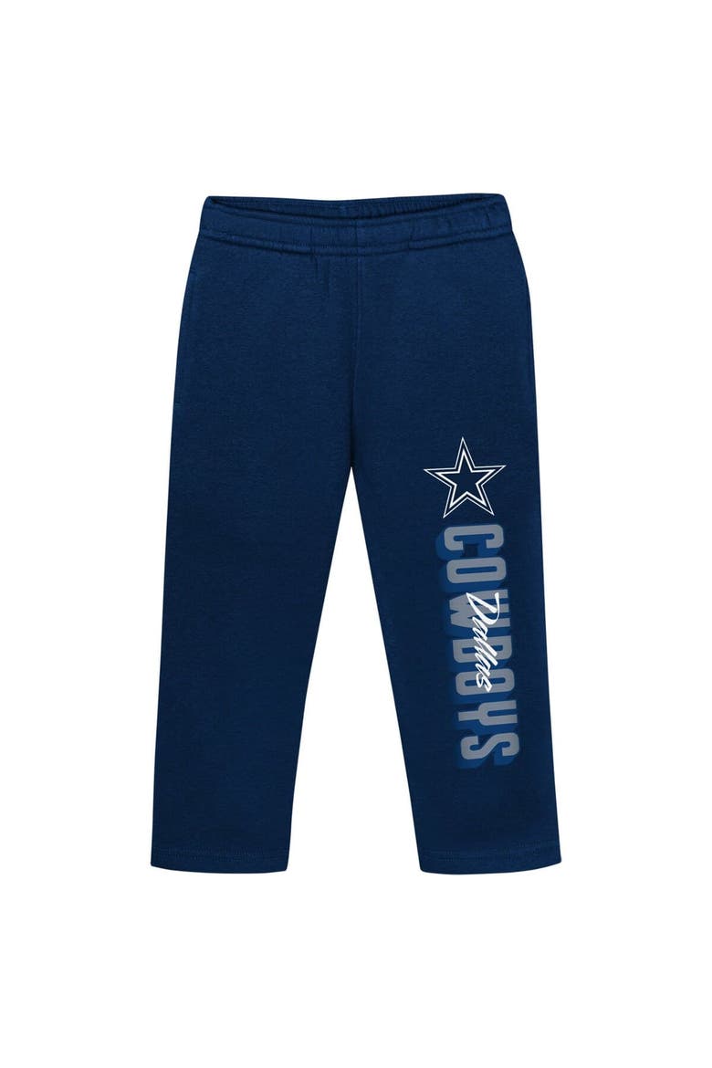 Toddler Dallas Cowboys Coin Toss Pullover Fleece Hoodie & Pants Set, Alternate, color, Navy