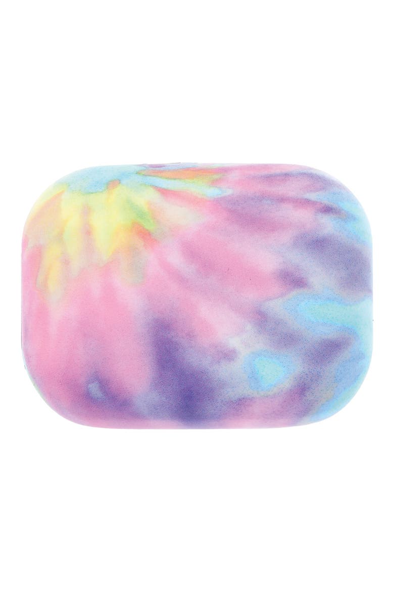 Pastel Tie Dye Earbuds with Case, Alternate, color, PASTEL PINK