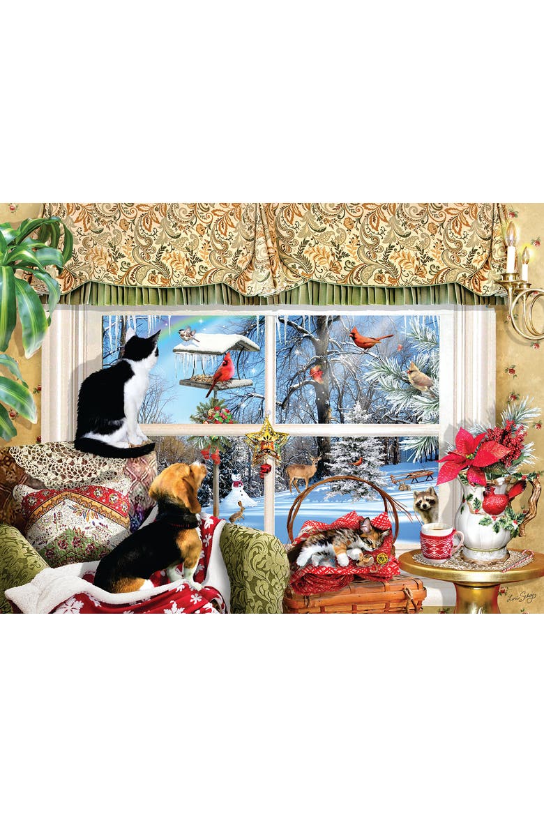 Looking Through a Window 300 piece Jigsaw Puzzle for Adults, Alternate, color, Multicolor