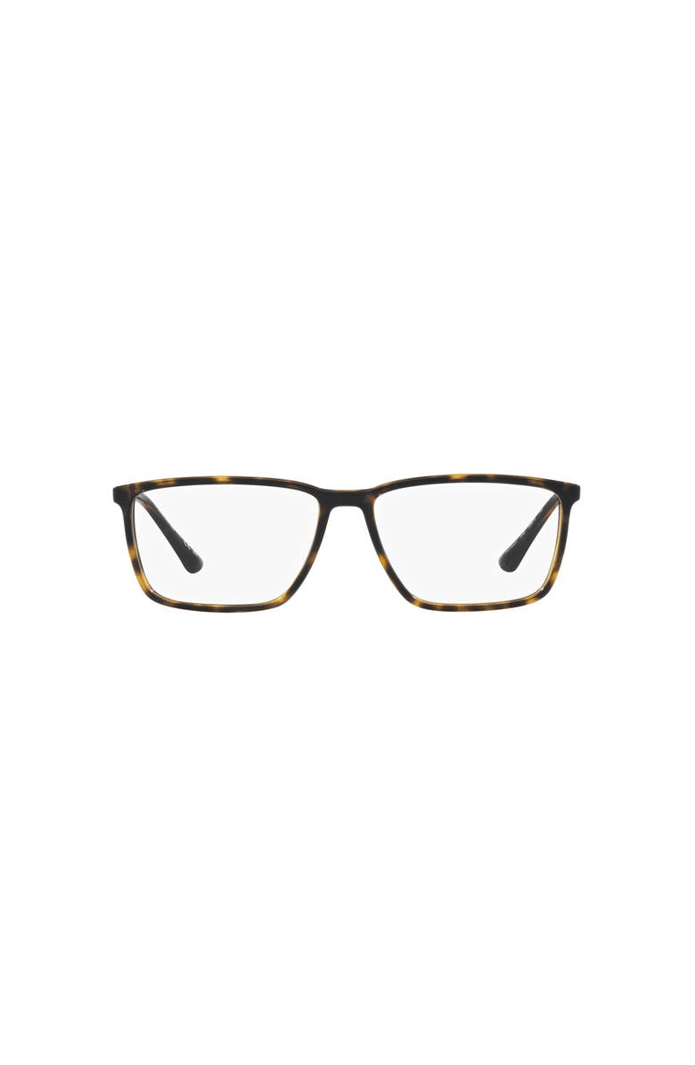 Lenscrafters 58mm Rectangle optical glasses, Alternate, color, Brown