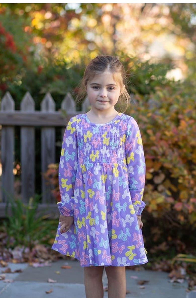 WORTHY THREADS Ruched Dress, Alternate, color, Balloon Animals