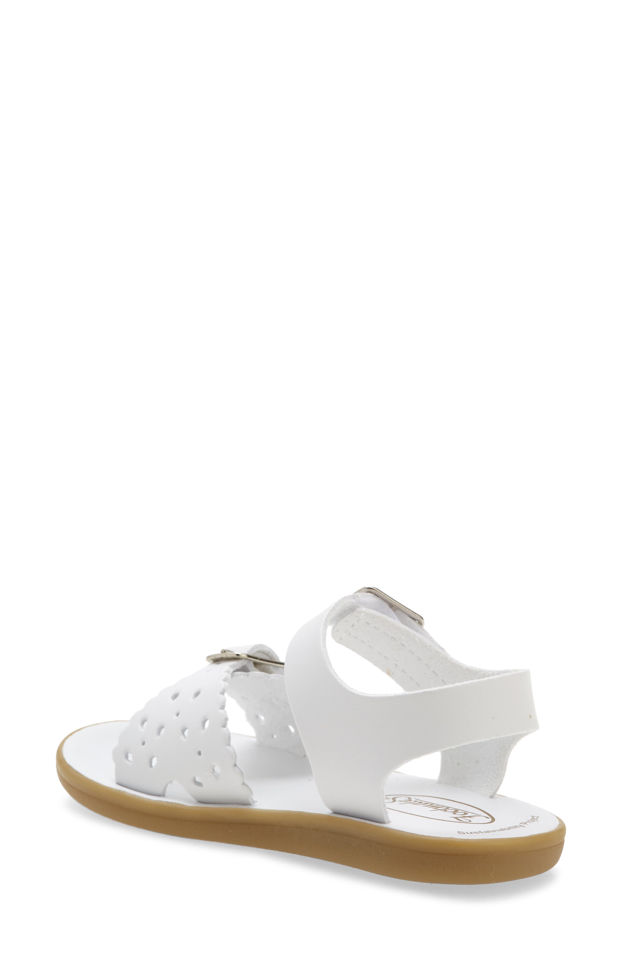 Footmates Eco-Ariel Waterproof Sandal, Alternate, color, White Micro