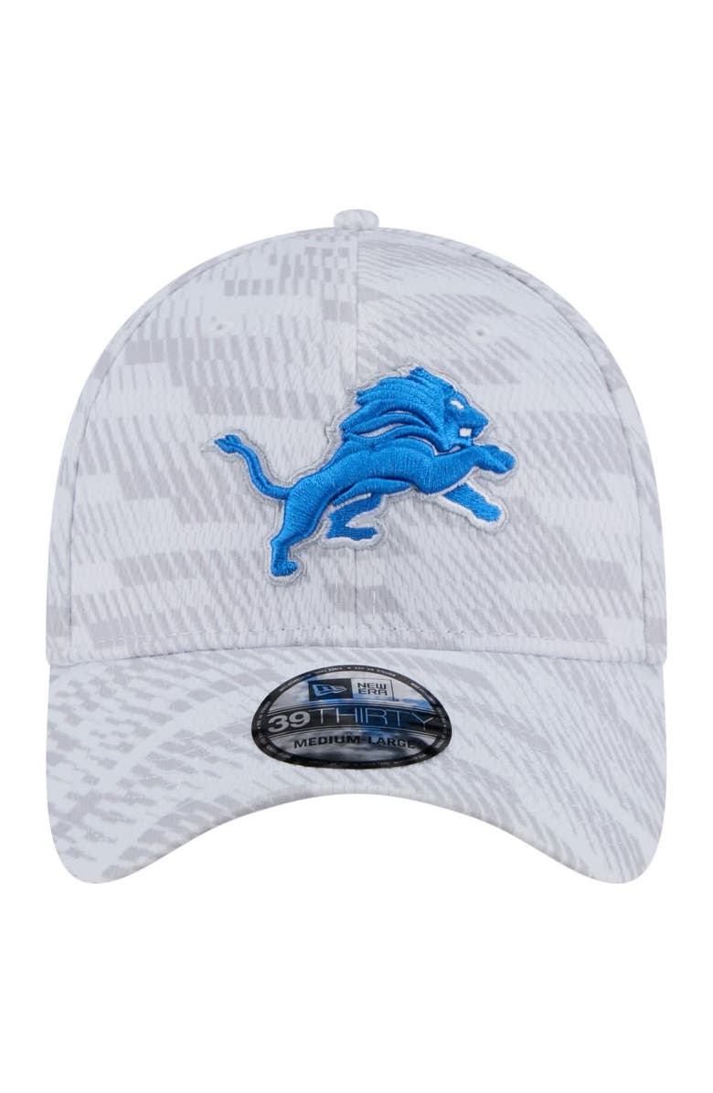 New Era Men's New Era  White Detroit Lions Gameday Graded 39THIRTY Flex Hat, Alternate, color, 