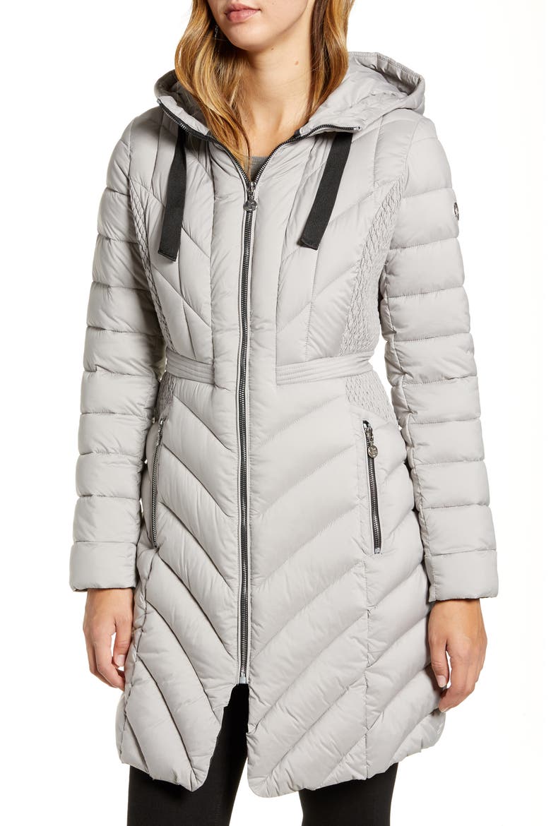 Packable Hooded Walker Coat, Alternate, color, OPAL GREY