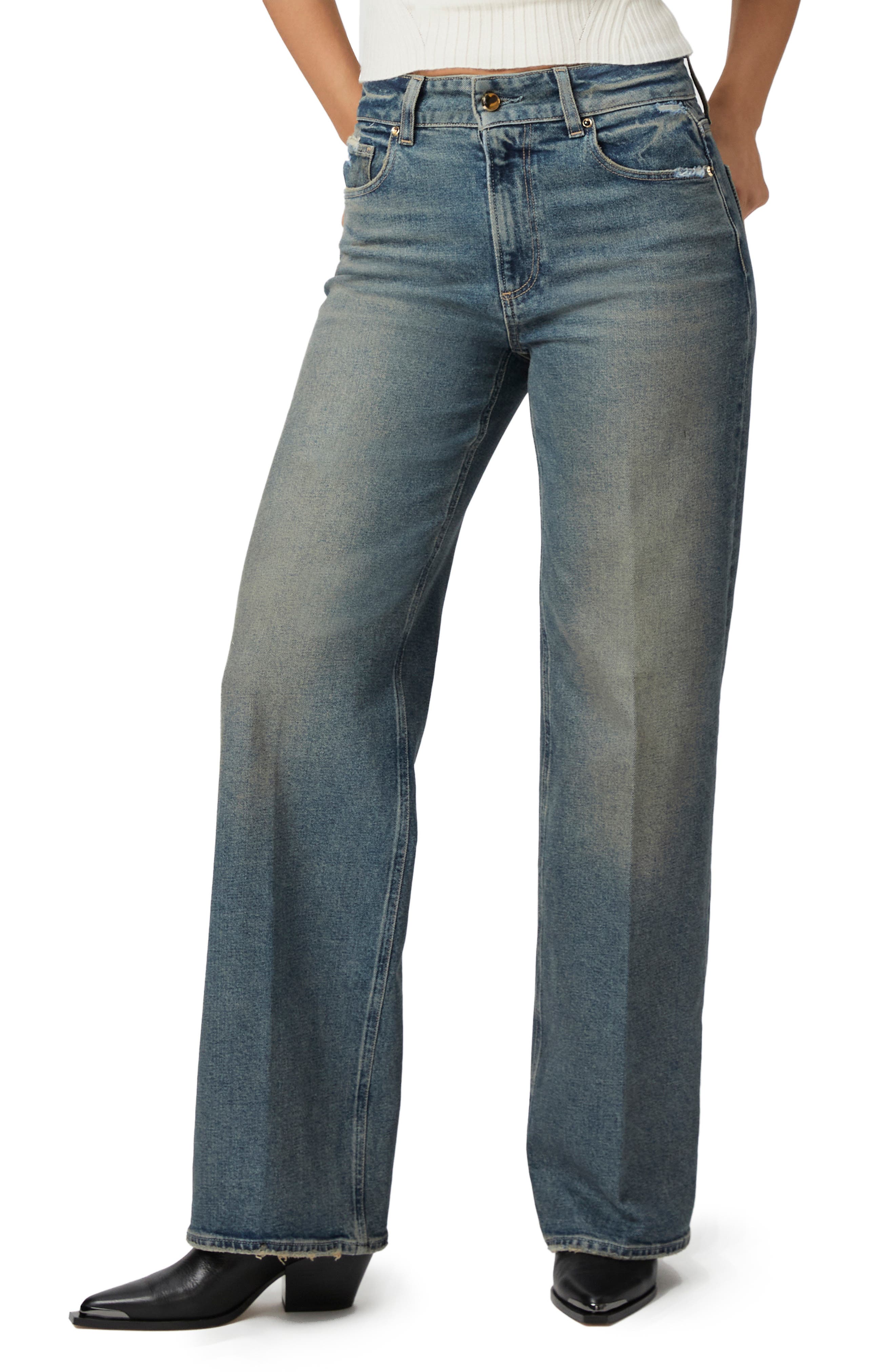 PAIGE Sasha High Waist Wide Leg Jeans